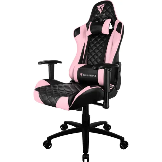 Cadeira Gamer Profissional ThunderX3 TGC12 Rosa – Estofamento em Couro Sintético, Conforto e Durabilidade