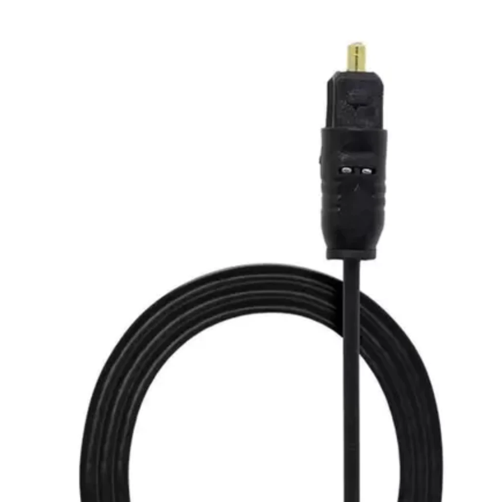 Cabo Óptico Fibra Óptica Toslink 1,5 Metros para Transmissão de Áudio Ps5 Tv Home Theater