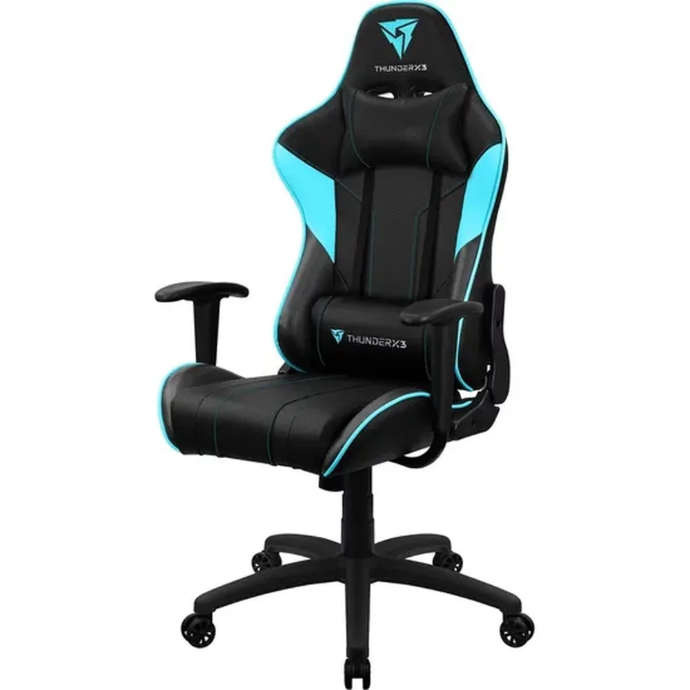 Cadeira Gamer ThunderX3 EC3, Até 120 kg, Black Cyan