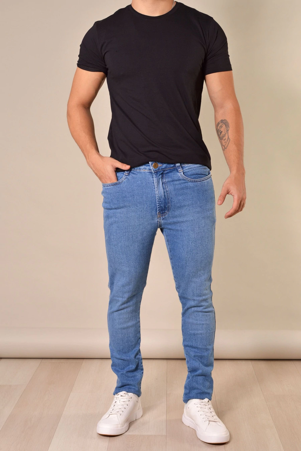 Calça Jeans Masculina Slim