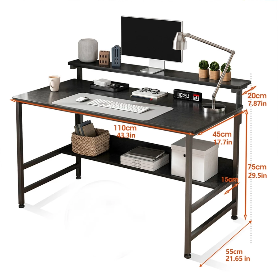 Mesa Gamer Escrivaninha Para Computador Setup Gamer Com Suporte Para Monitor Design Moderno E Espaçoso