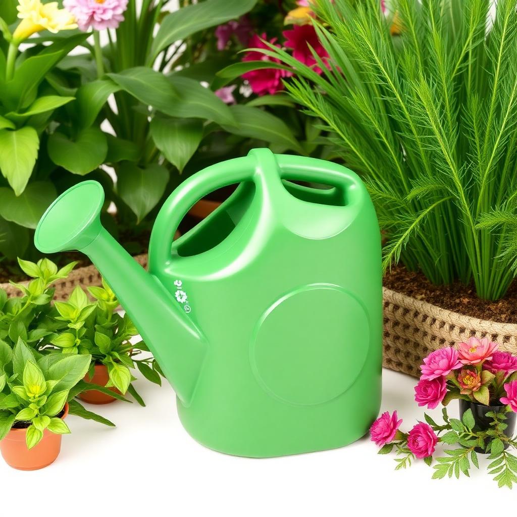 Regador de Plástico 5 Litros para Jardim e Horta Verde