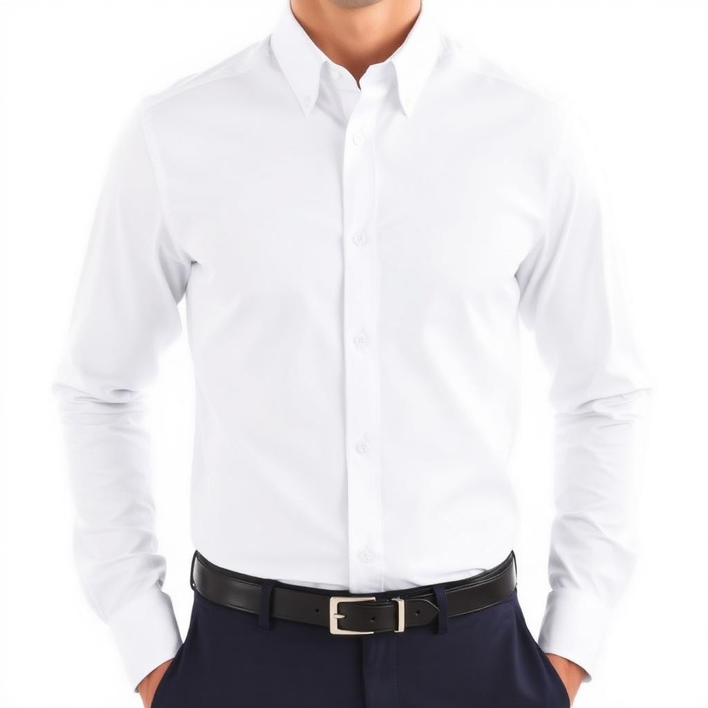 Camisa Social Manga Longa Slim Fit Lisa Confortável Casual Elegante