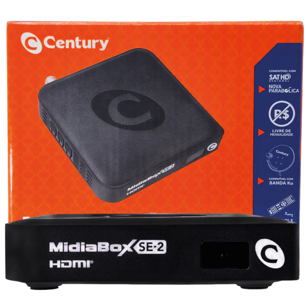 Receptor Century Midiabox SE-2 HDTV Sat HD Regional H265